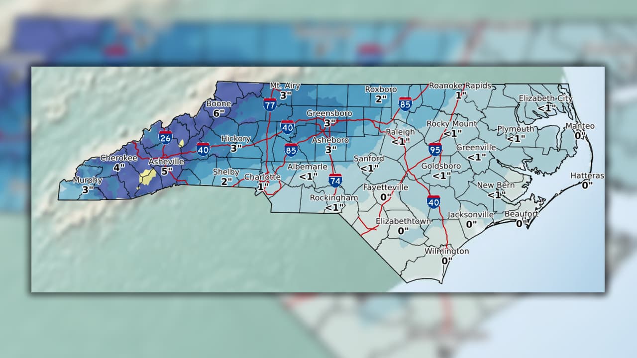 Un sistema de baja presión pasará al sur de la región, causando que regresen las lluvias, tormentas y una
<a href="https://www.univision.com/local/north-carolina-wuvc/area-central-de-carolina-del-norte-podria-ver-la-primera-nieve-ligera">mezcla de lluvia helada</a> y nieve en sectores de
<a href="https://www.univision.com/temas/north-carolina">Carolina del Norte.</a>