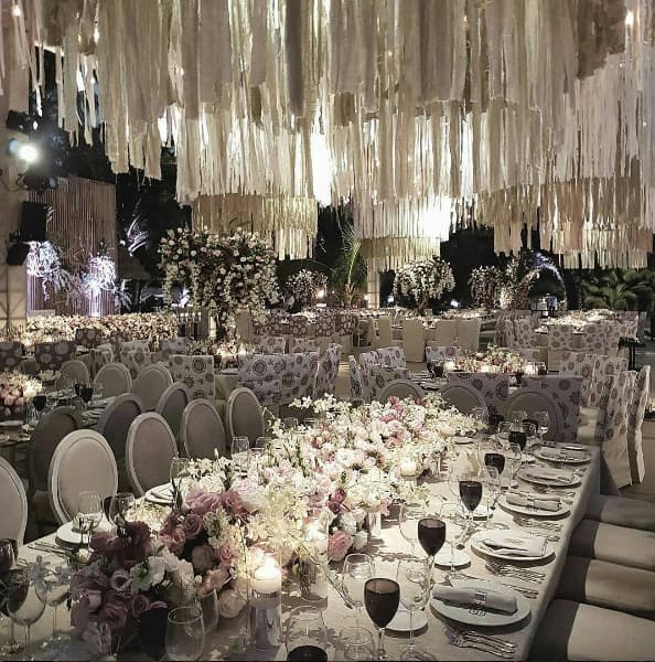 La decoración para la boda y todos los detalles los realizaron Jaime González y Alfonso Helfon.