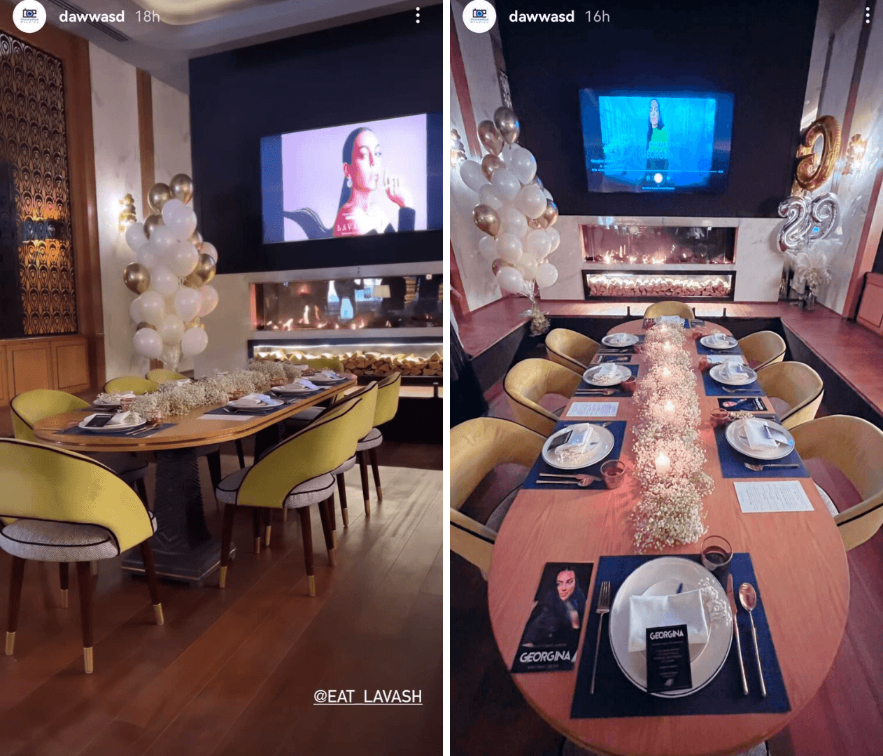 El cumpleaños 29 de Georgina Rodríguez