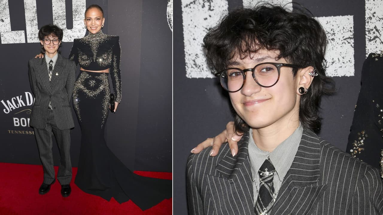 Emme, hija de JLo, también usó un traje días atrás.