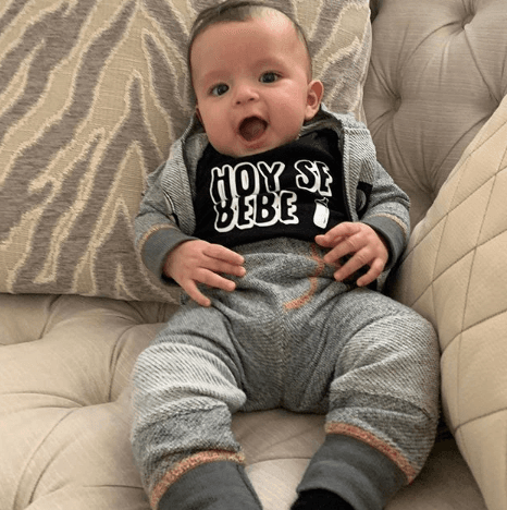 Gracias a las fotos de sus redes sociales, hemos visto crecer a Giulietta y ahora a Gael, que en unos días más cumplirá cuatro meses.