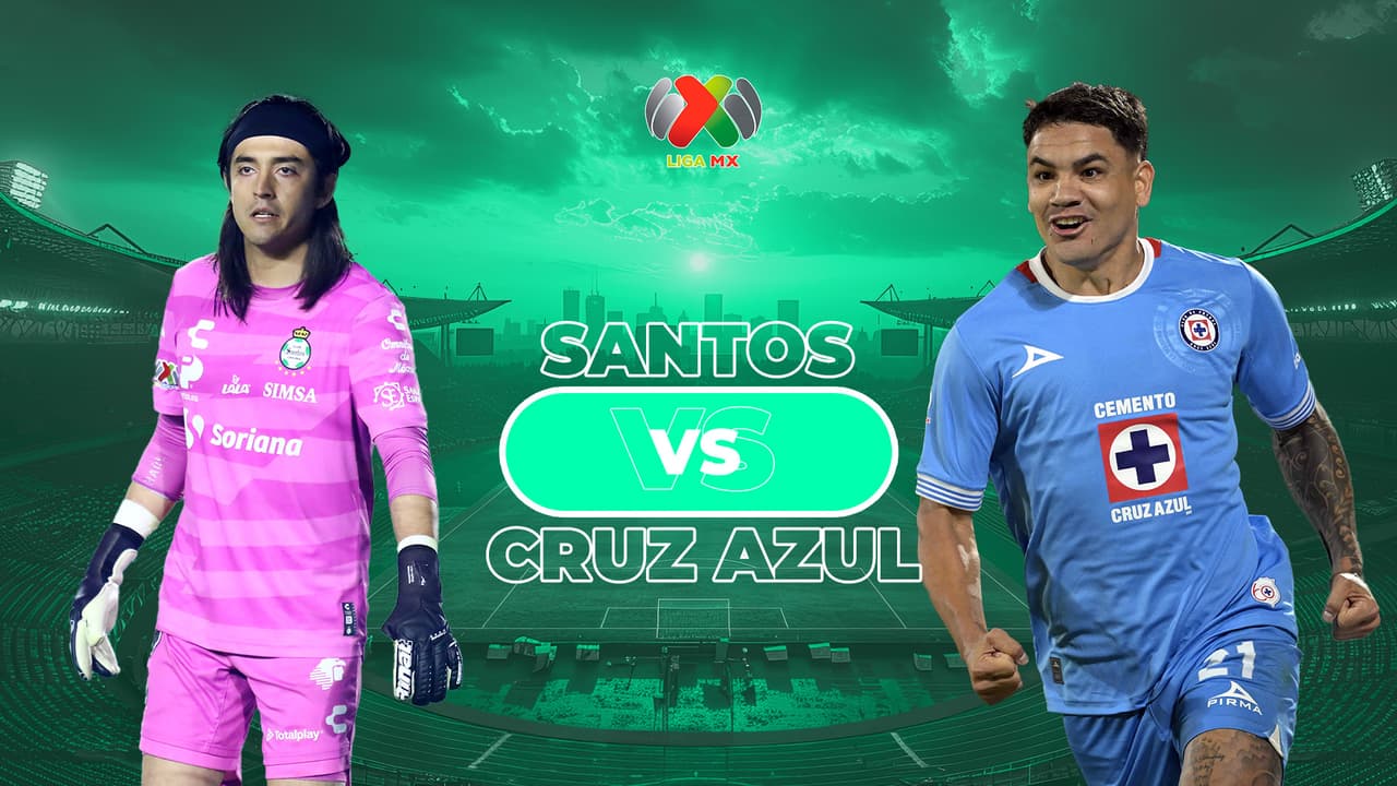 Horario y dónde ver el  Santos vs. Cruz Azul de la Jornada 9