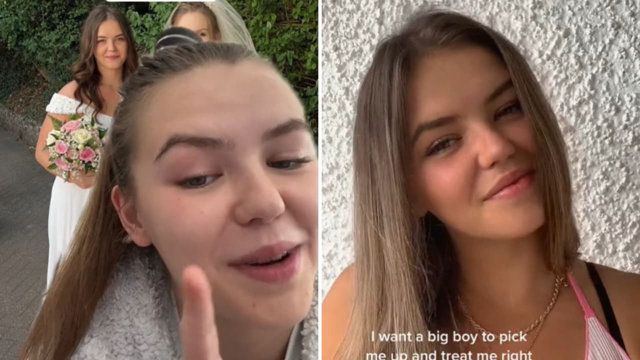 Joven es criticada por usar vestido blanco en la boda de su hermana.