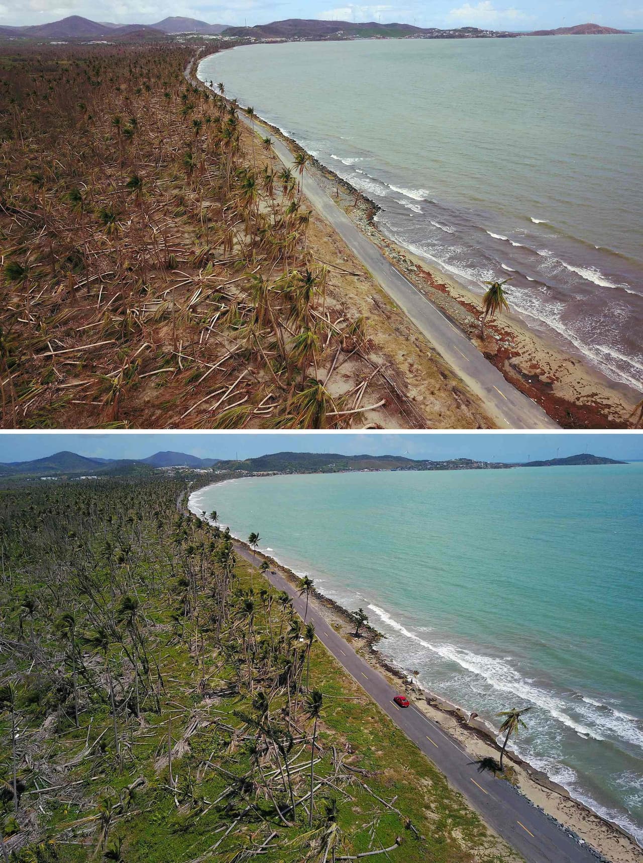Como quedó y cómo está al día de hoy la costa de Humacao, este, uno de los municipios más golpeados por María.