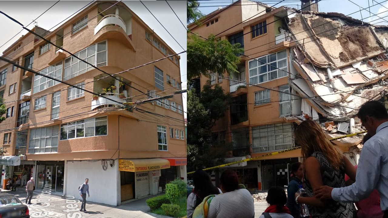 These are the buildings that collapsed in the Mexico City earthquake (with before and after images)