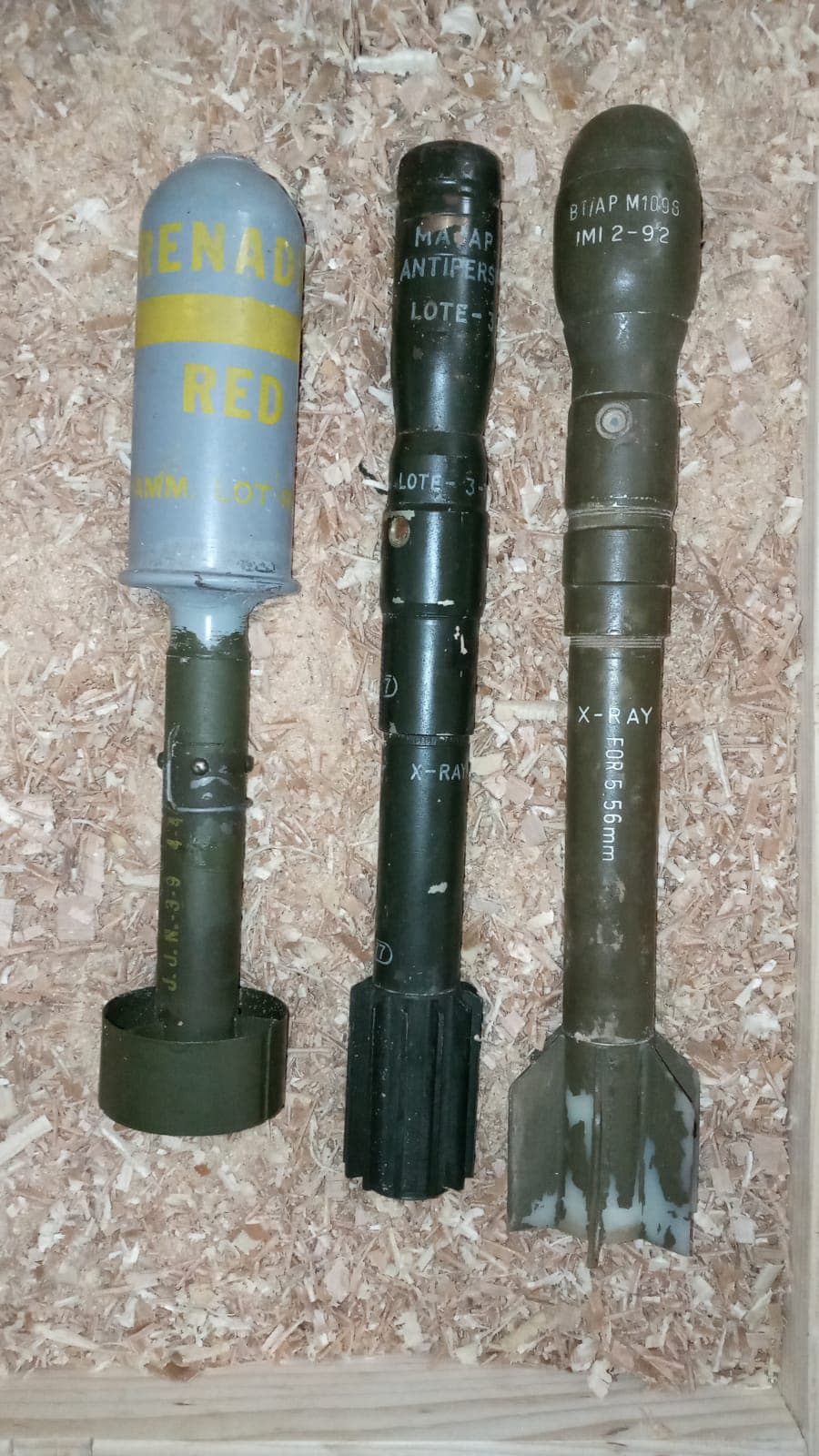 Otro decomiso resultado de la cooperación entre México y Estados Unidos: 
<b>Tres granadas de mortero activas </b>fueron parte del armamento localizado en Cananea, Sonora.