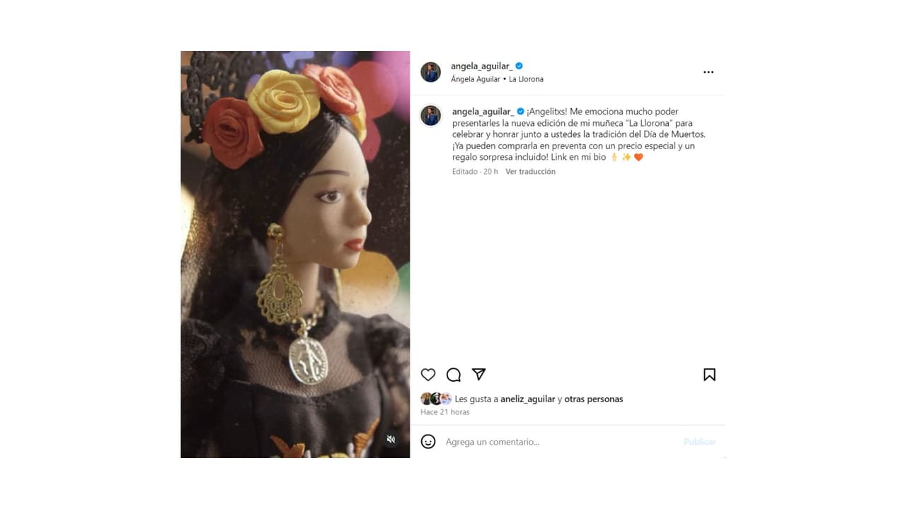 Ángela Aguilar lanza nueva muñeca de colección inspirada en ella.