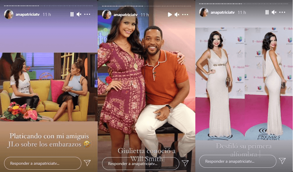 Aprovechó esta importante fecha para compartir algunos de los momentos que su hija vivió antes de nacer, como conocer a JLo y Will Smith y desfilar por la alfombra de Premio Lo Nuestro.