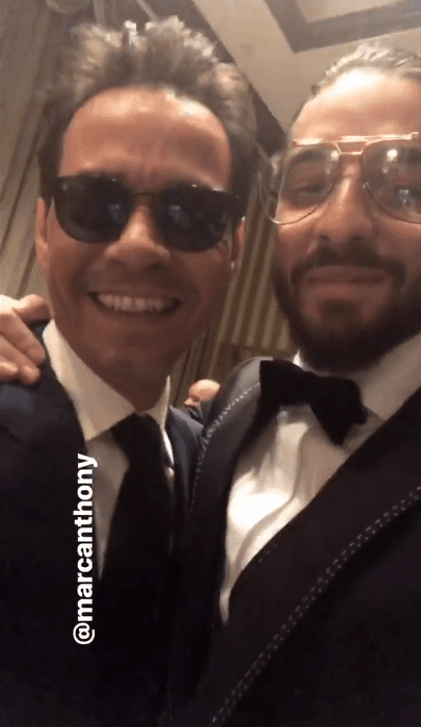 "Yo no sé si ustedes lo conozcan, no sé ni para qué estoy aquí en New York", bromeó el cantante colombiano en su Instagram. "Sé exactamente qué tú haces aquí", le respondió Marc Anthony.