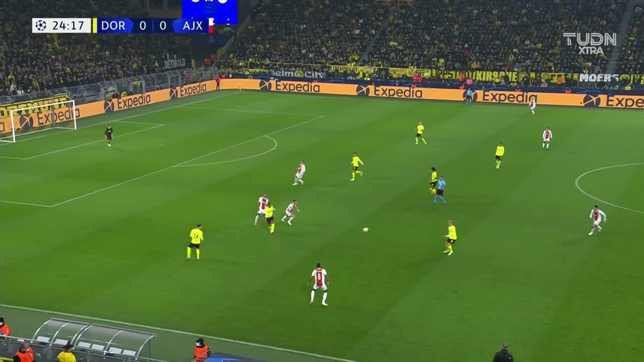 ¡TIRO ATAJADO! disparo por Marco Reus.