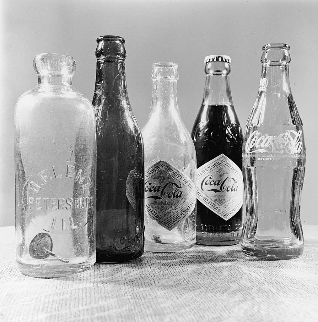 Botellas antiguas de Coca-cola