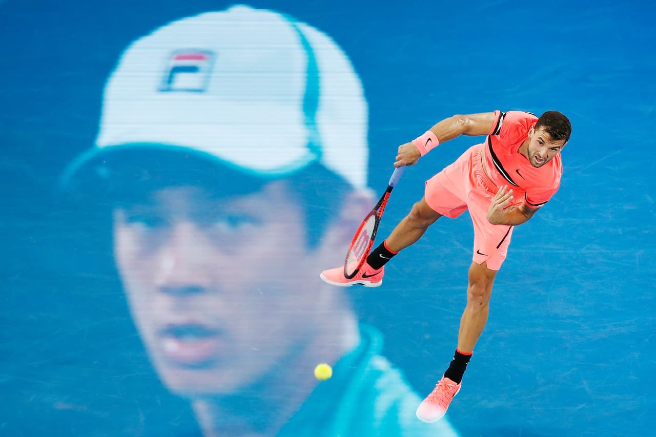 Para el partido entre el estadounidense Michael McDonald y el búlgaro Grigor Dimitrov, la celebración tuvo una larga espera de cinco sets.