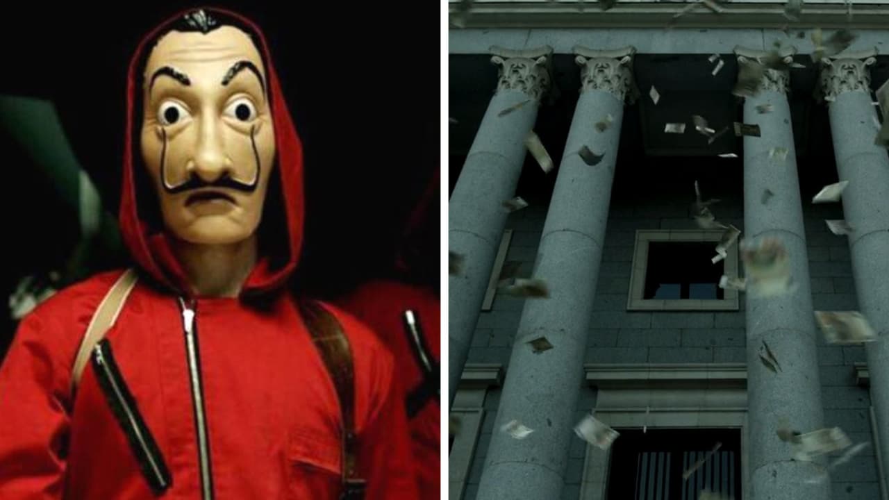 Recrearon escena de 'La Casa de Papel'