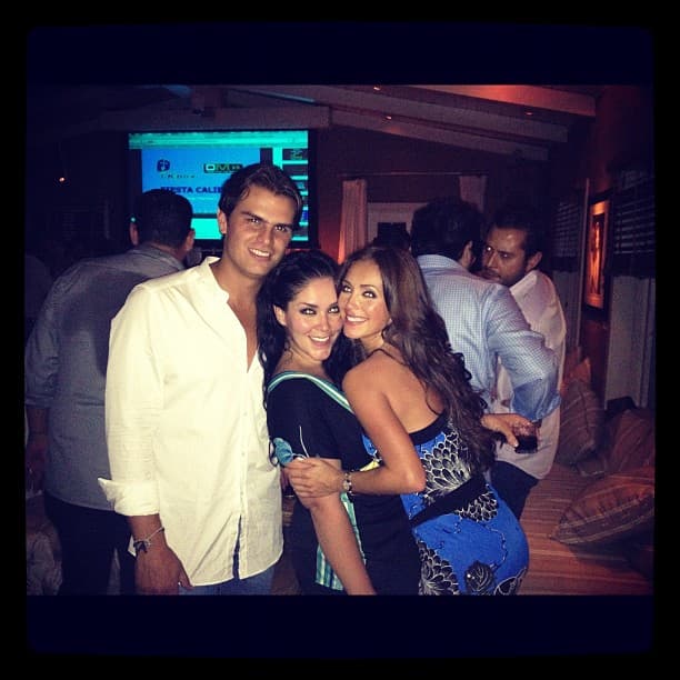 Valladares se divierte con Anahí y su hermana Marichelo.