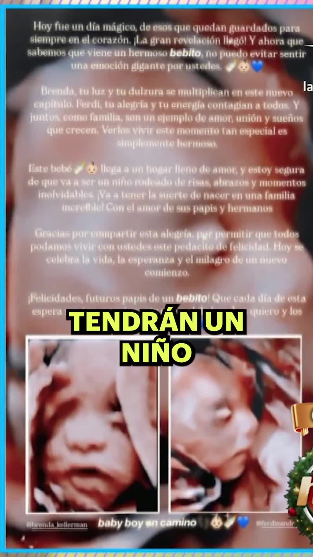 Ferdinando Valencia y Brenda Kellerman esperan a un niño