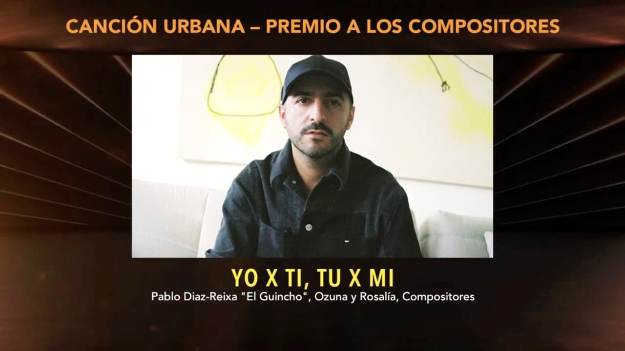 En Mejor Canción Urbana, los ganadores fueron Pablo Díaz-Reixa ‘El Guincho’, Ozuna y Rosalía por ‘Yo X ti, tu X mí’.