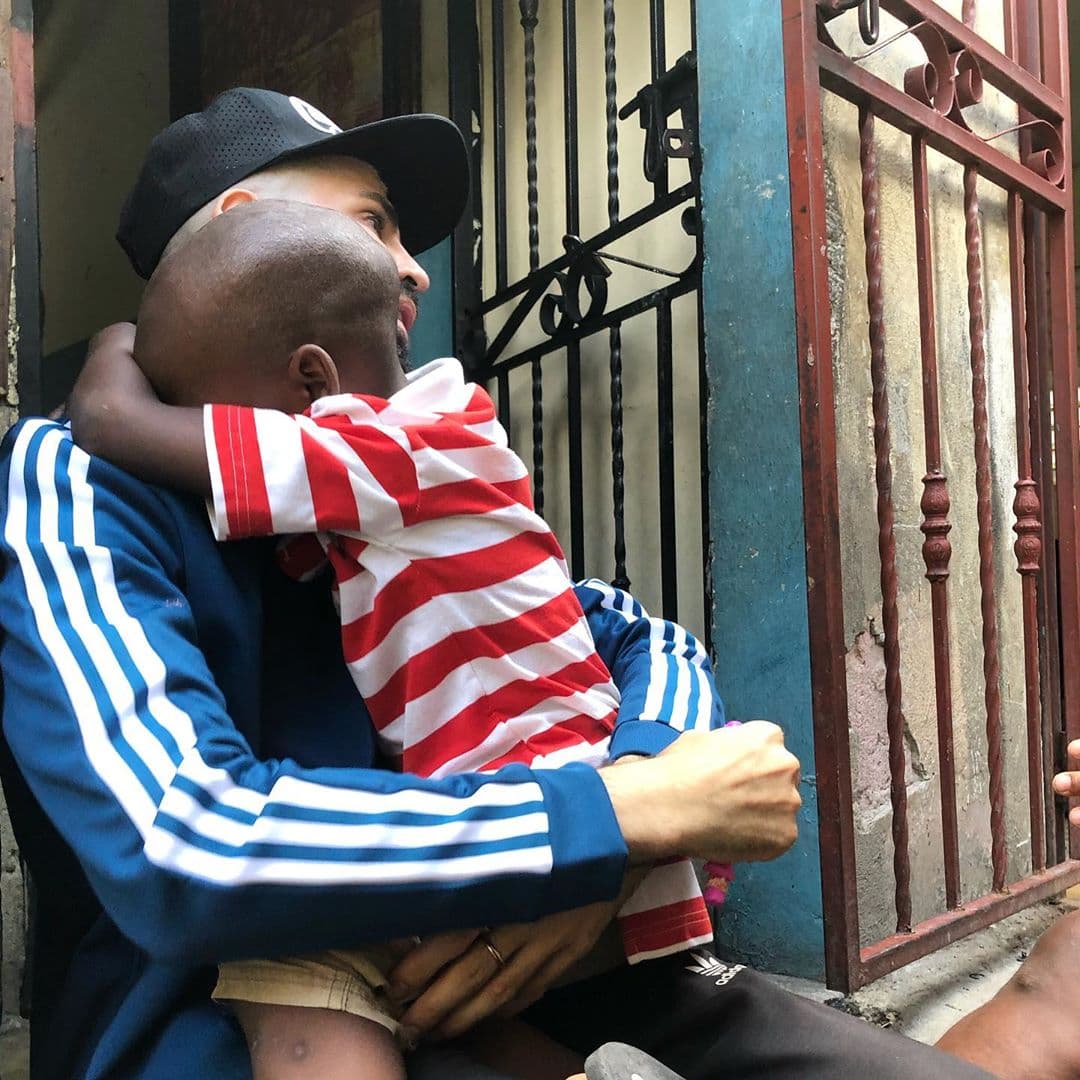 "Protejan a los niños porque ellos son el futuro, el nuestro, el de ellos, el de todos", reflexionó al compartir esta foto con el pequeño David.