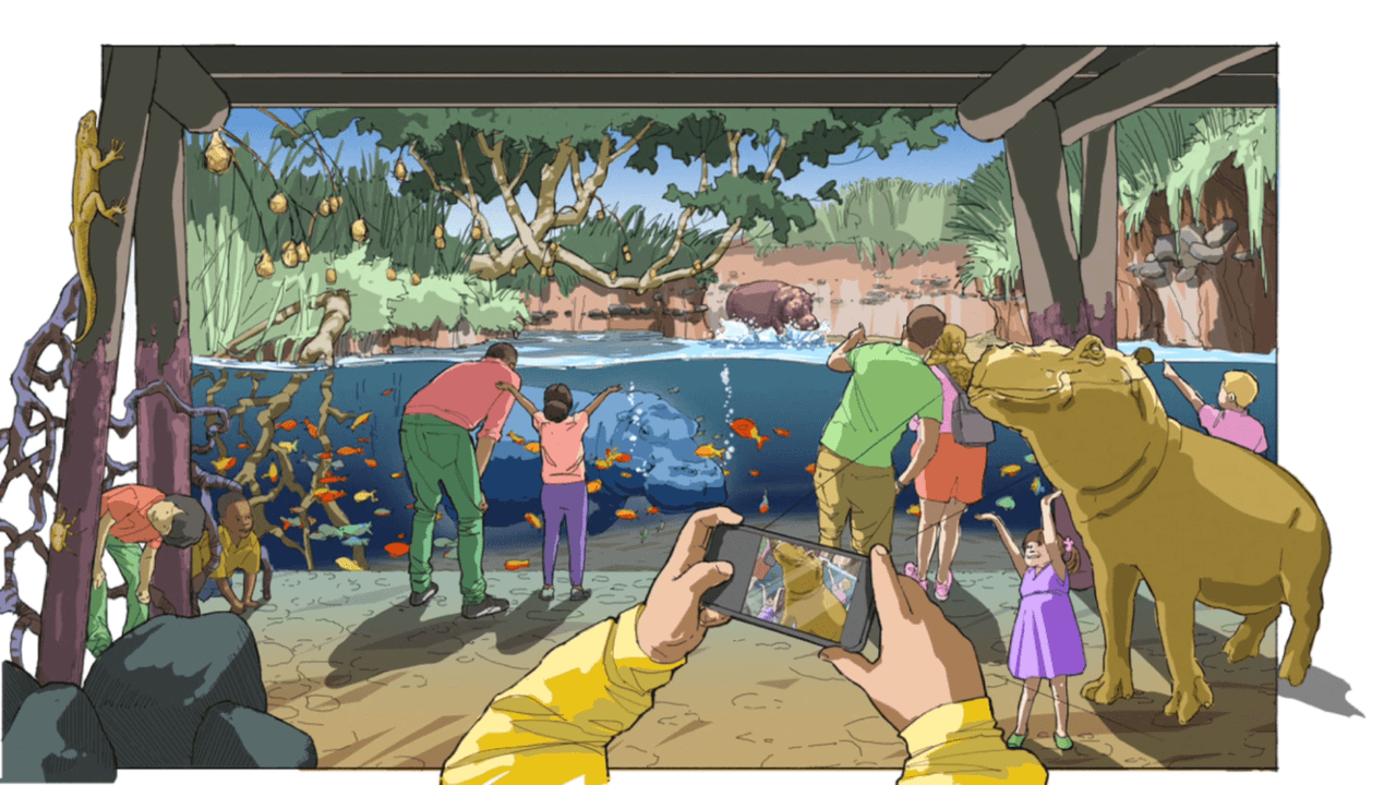 Podrán estar en contacto con el rinoceronte blanco, la jirafa masai, convivir con hipopótamos o flamencos, entre otras especies en peligro.