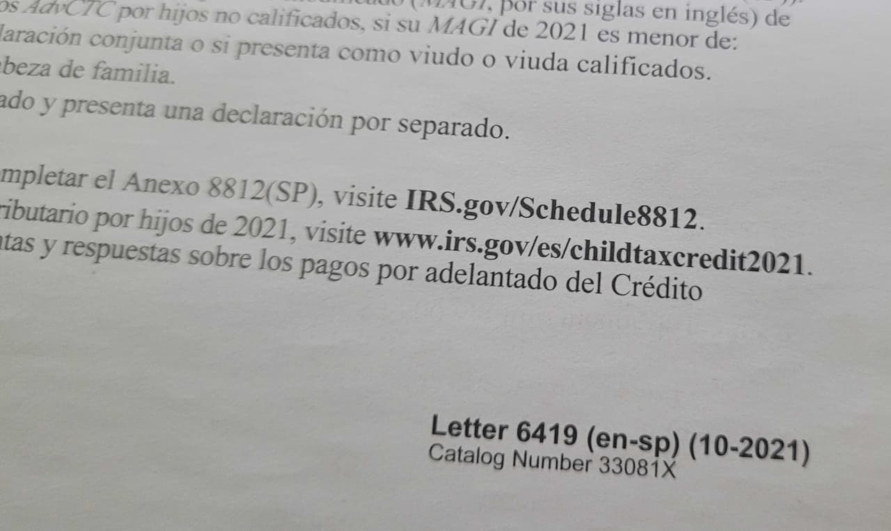 Esta carta del IRS te va a llegar, guárdala porque es clave para reclamar el crédito por hijo que falta