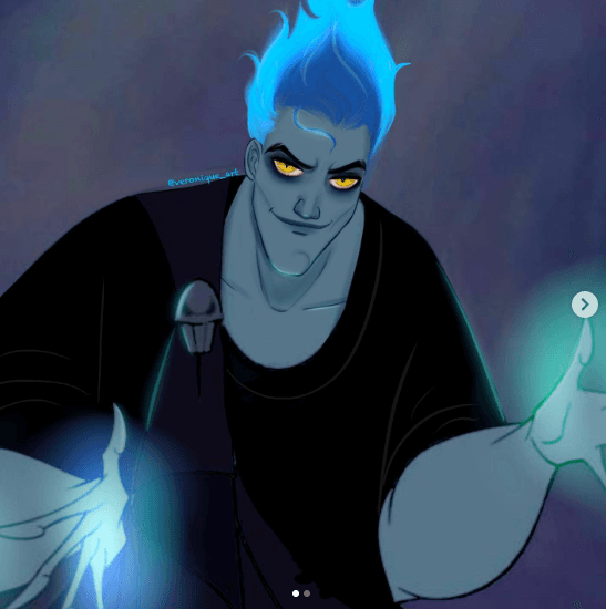 <b>Hades de ‘Hércules’ </b>
<br>Con su característico humor, el malvado se ganó el corazón de la audiencia y gracias a los dibujos de Veronique, se convirtió en un guapo villano que algunos usuarios de Internet llamaron “Hades joven” y "galán".