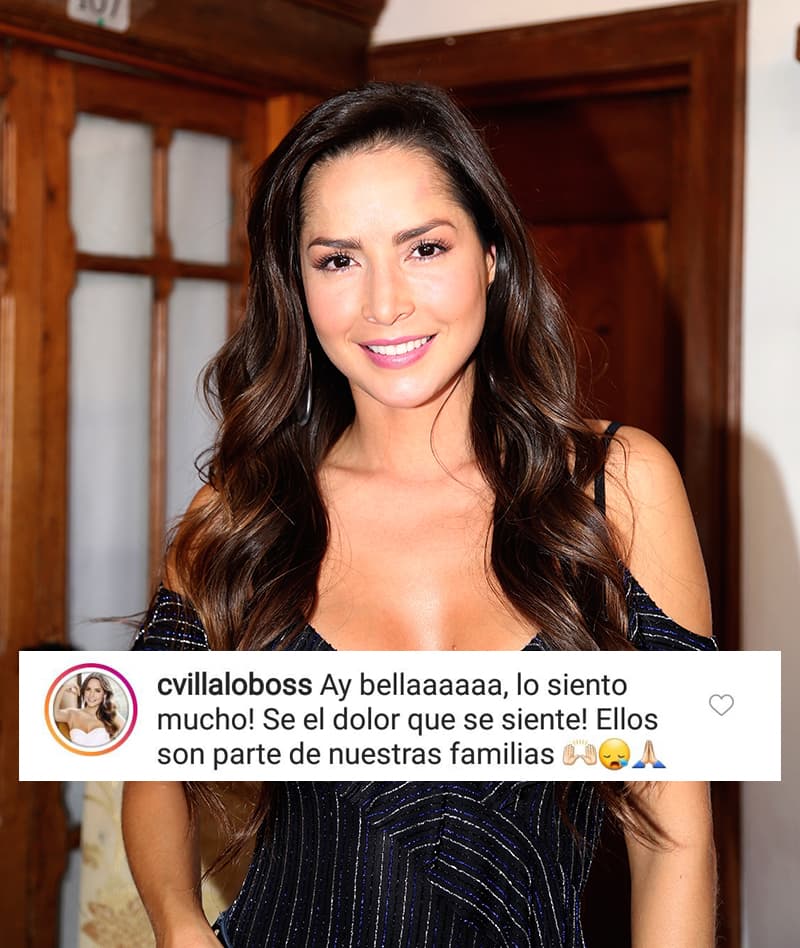 La colombiana Carmen Villalobos aseguró que conoce el dolor por el que está atravesando.