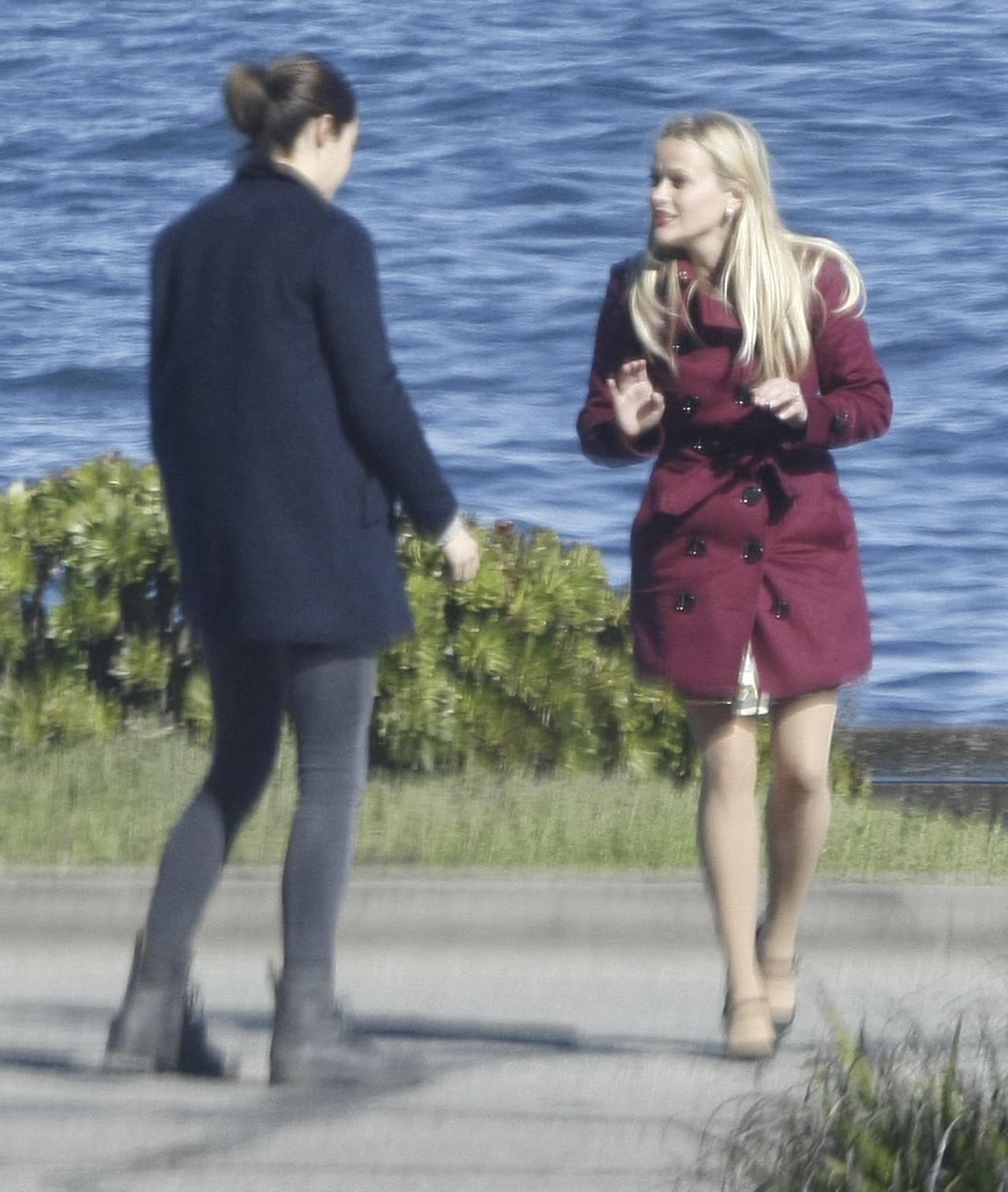 "Estoy bien, estoy bien. No pasó nada", parece decir.