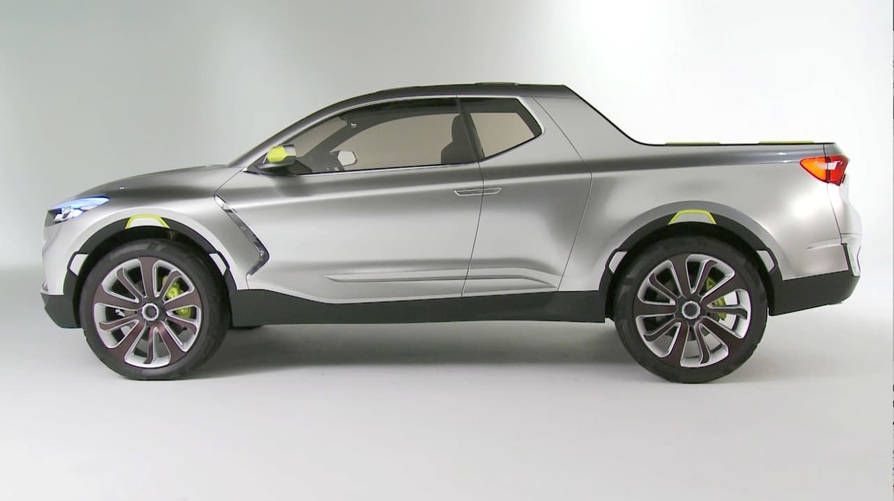 Al igual que la Honda Ridgeline, la construcción de la Hyundai Santa Cruz concept es de monocuerpo, lo cual es
<b> una verdadera rareza </b>en el mundo de las camionetas pickup.