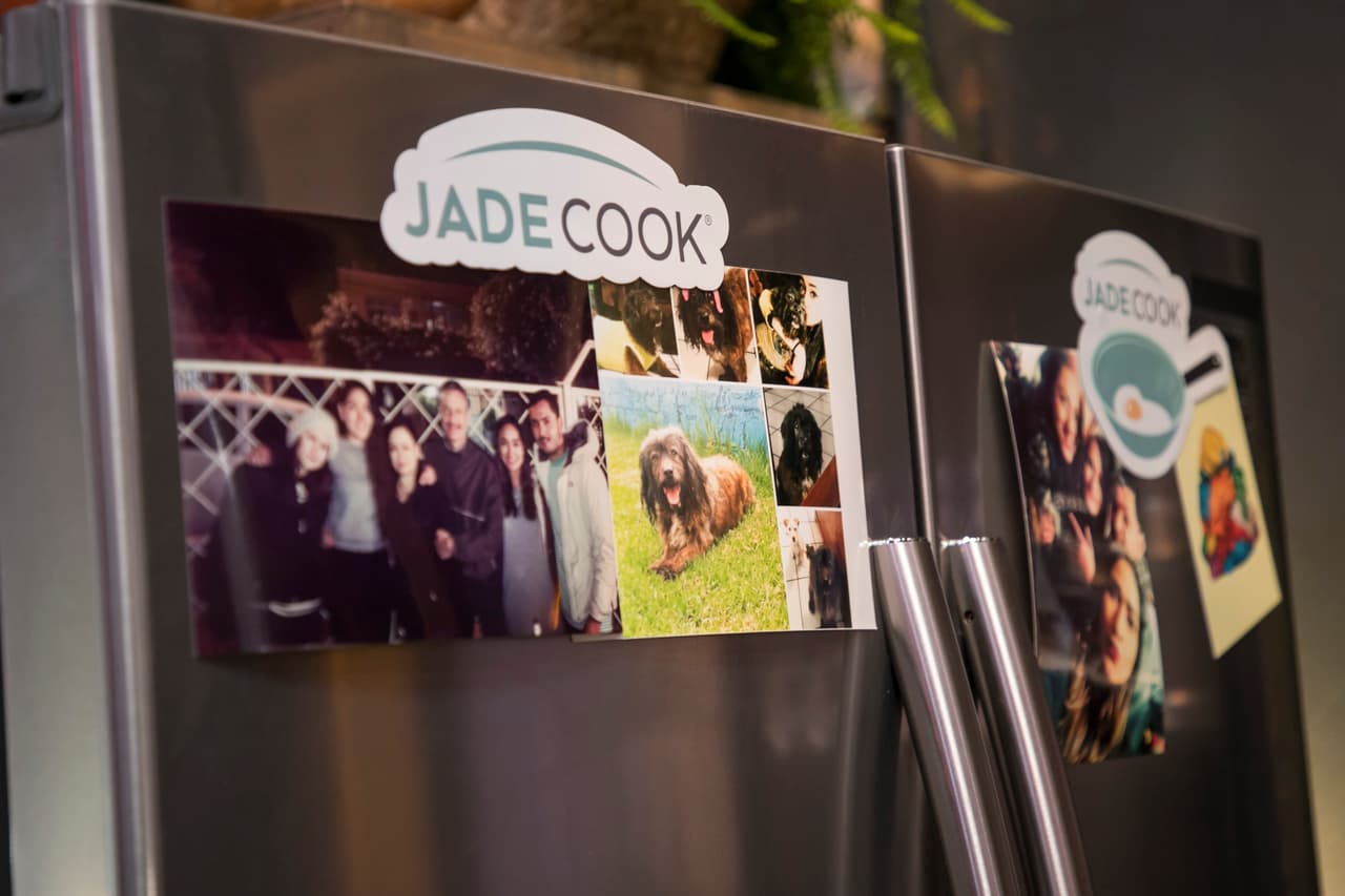 La fotografía de la familia no podía faltar en el refrigerador de las chicas Merino.