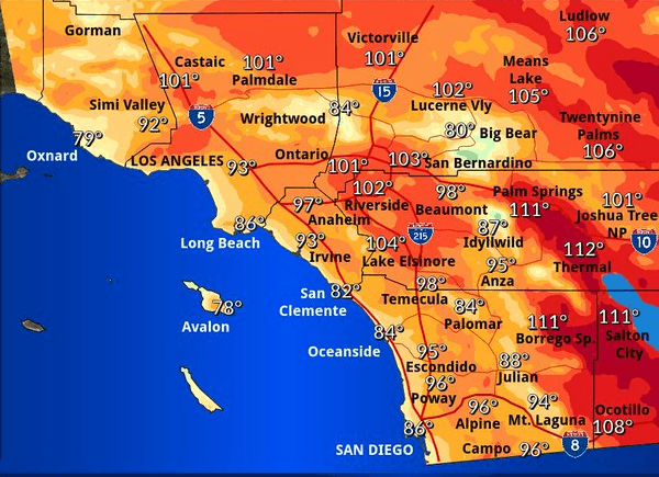 Se mantiene la alerta por calor, humedad y malas condiciones del aire en el sur de California