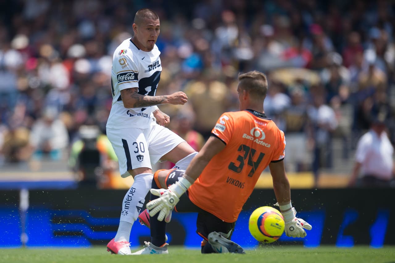 El chileno puso el empate al minuto 45 del primer tiempo, como para irse al descanso con calma