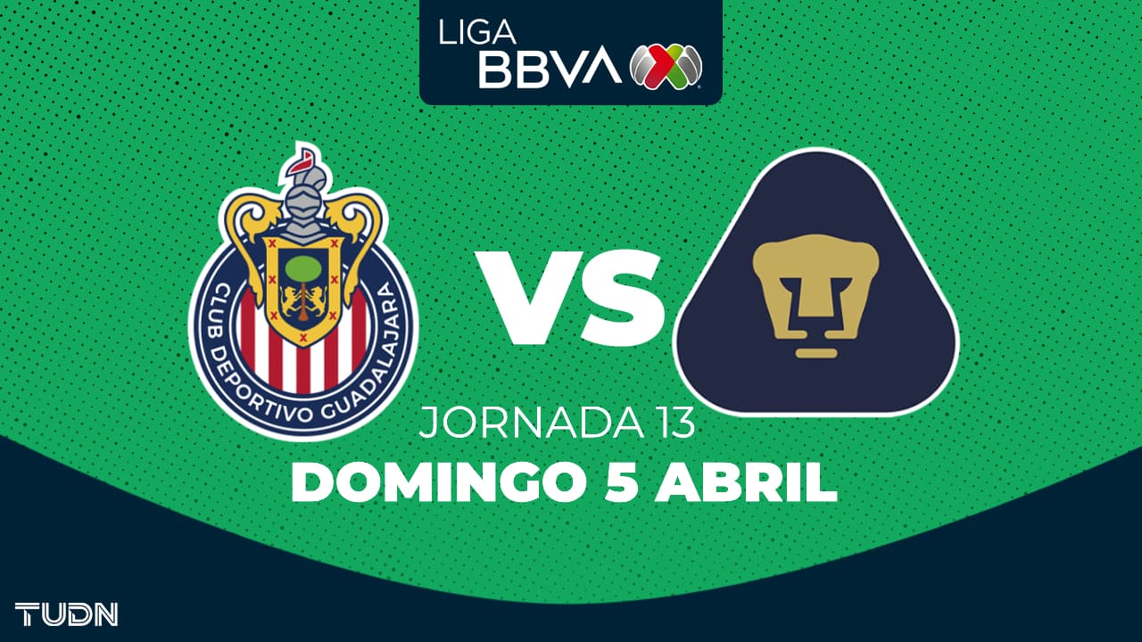 Chivas vs. Pumas: horario y dónde ver el partido de la Jornada 13 del Clausura 2026