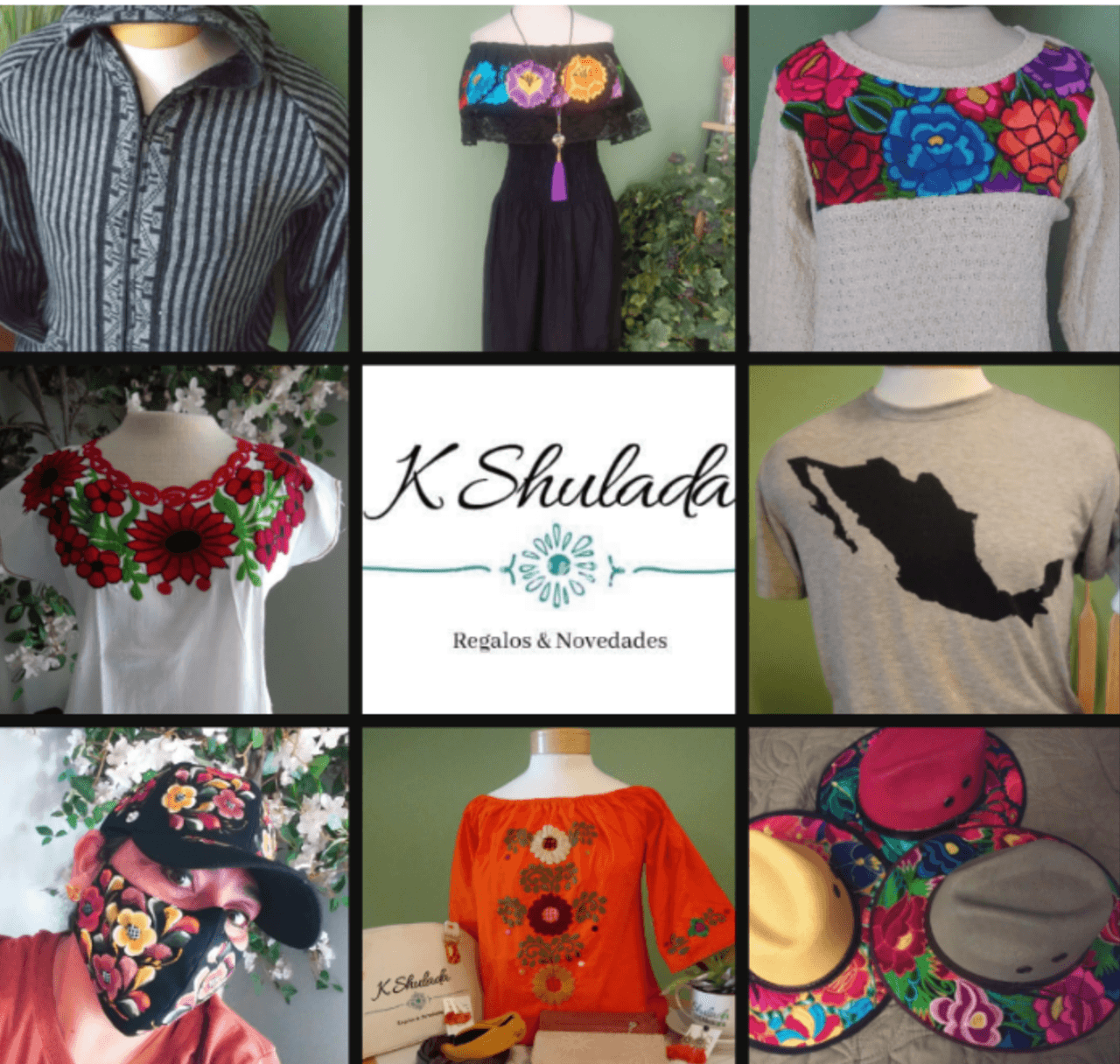 "K Xulada es negocio intinerante, que nacio en Chicago el 2019 y que lucha por establecerse aún en esta pandemia. K Shulada cuenta con bisutería finamente elaborada en cerámica fria y chapa de oro que son piezas úinicas elaboradas por manos Mexicanas".