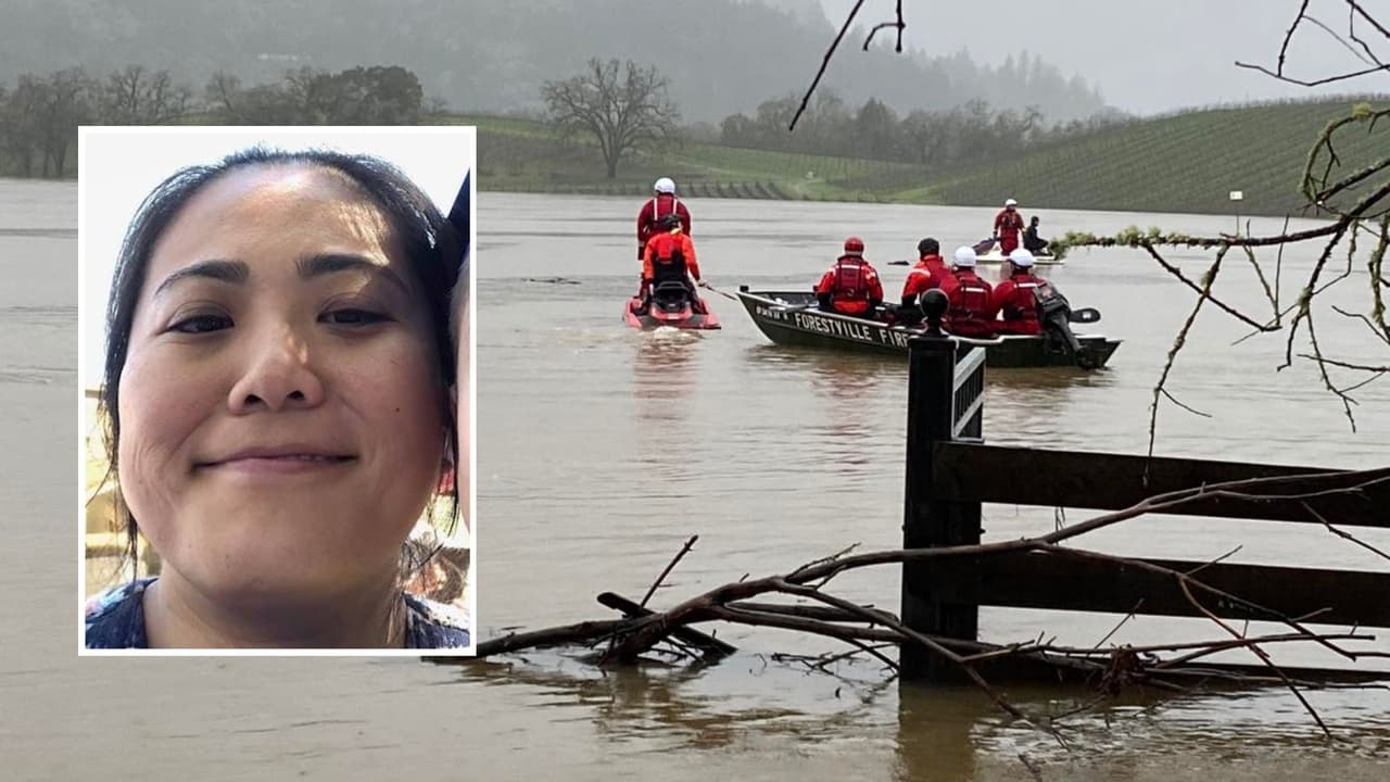 Mujer muere atrapada en su auto durante inundación en el condado de Sonoma
