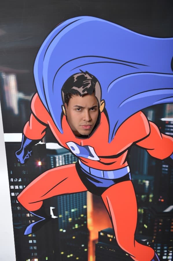 La temática de PJ de ese año eran los superhéroes.