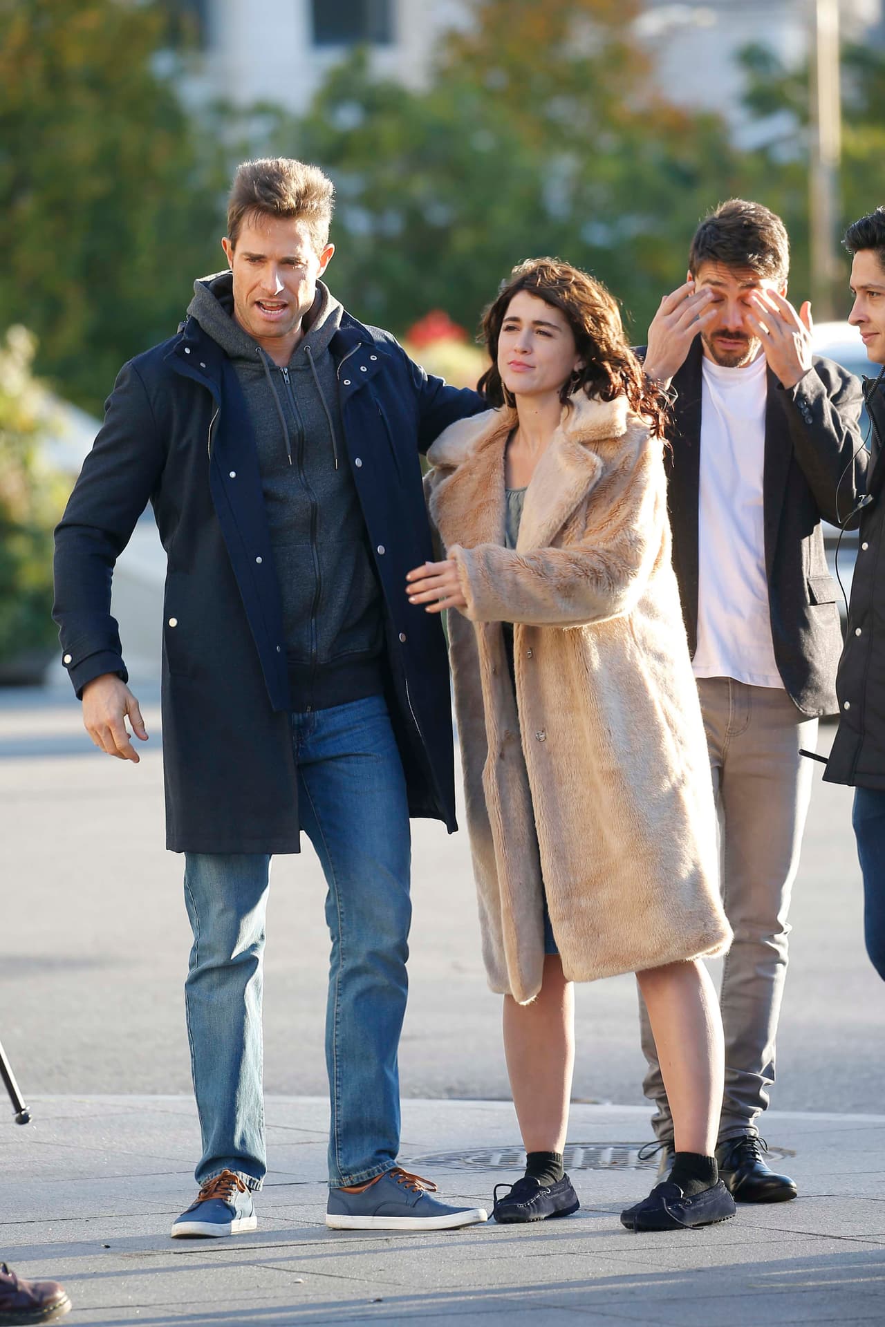 Rulli también fue captado filmando escenas al lado de la actriz de origen mexicano, Cassandra Sánchez,