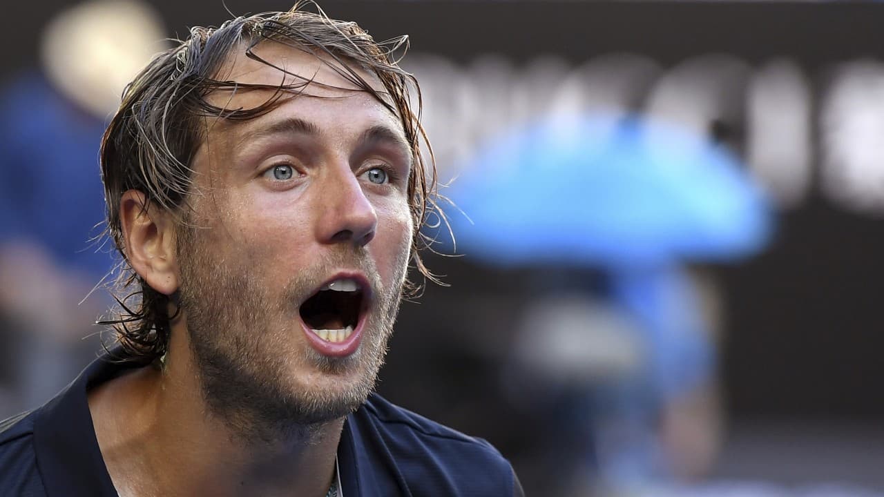 Lucas Pouille eliminó a Milos Raonic en los Cuartos de Final del Abierto de Australia.