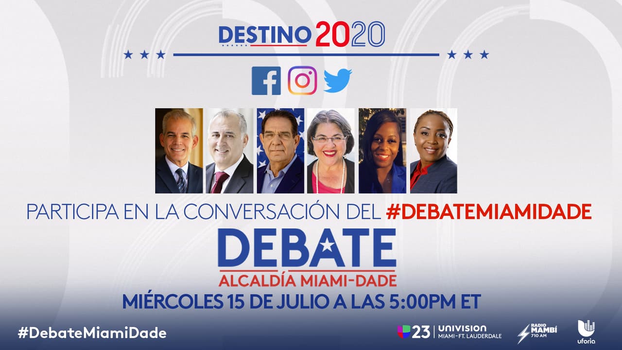 Participa en la conversación del debate a la alcaldía de Miami-Dade