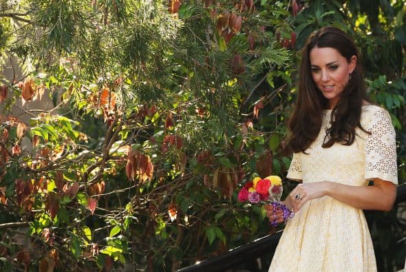 Tanto los Duques como el príncipe George, fueron invitados a dar un paseo por el zoológico de Taronga.