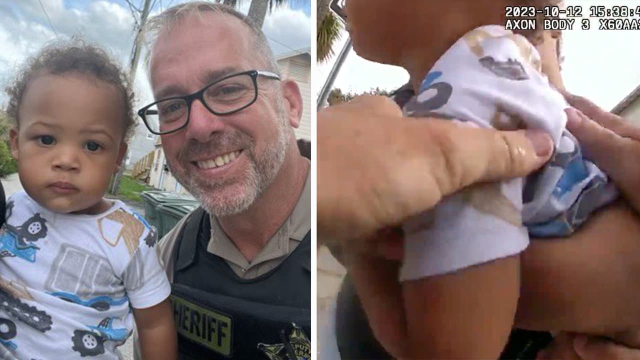 Policía le salva la vida a un niño que se ahogaba con un trozo de pizza