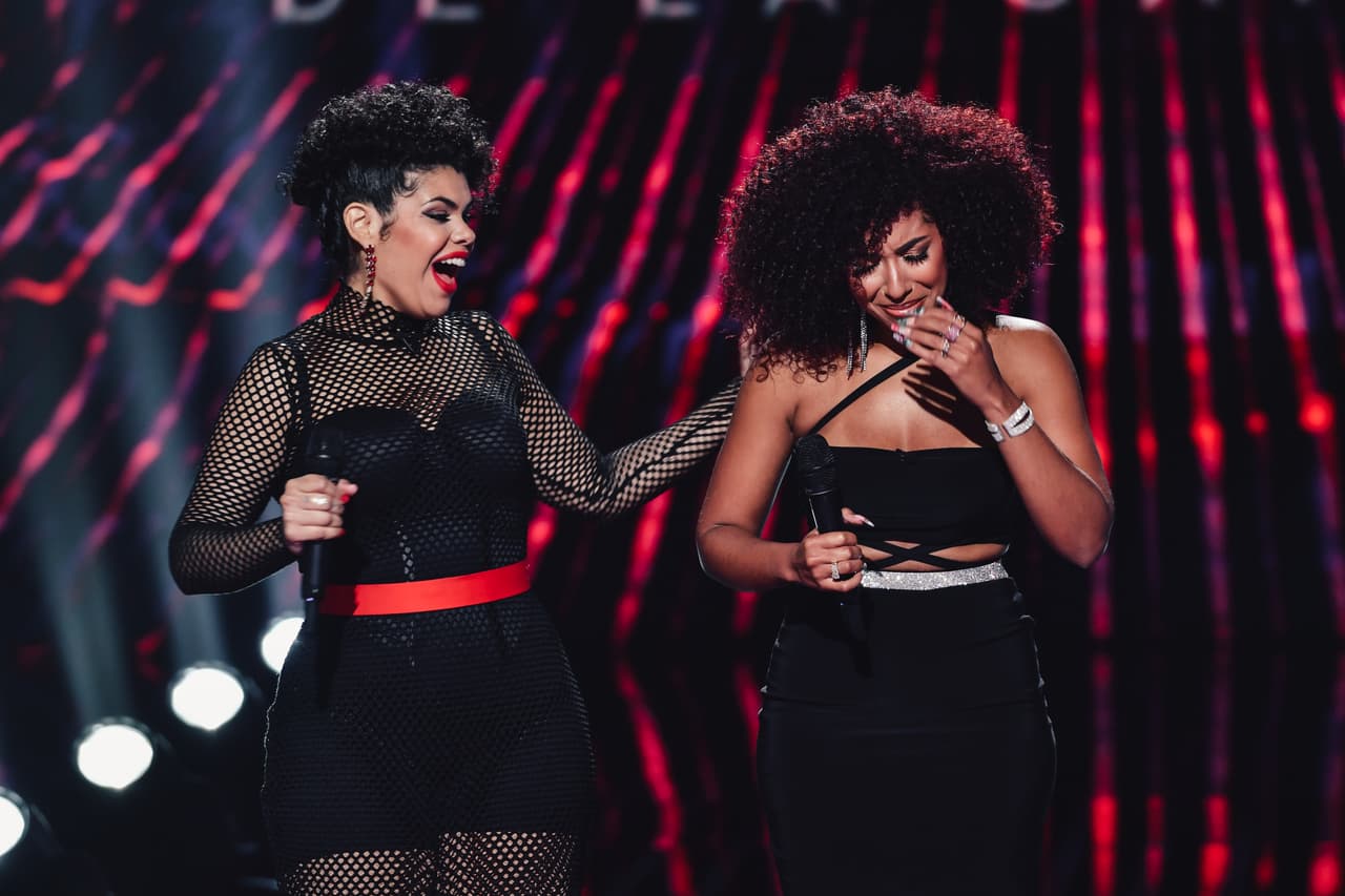 En el onceavo "duelo a muerte" de Reina de la Canción, Melaner Quiroz se vio las caras con Andre Veloz, con quien cantó 'Propuesta indecente', versión bachata.