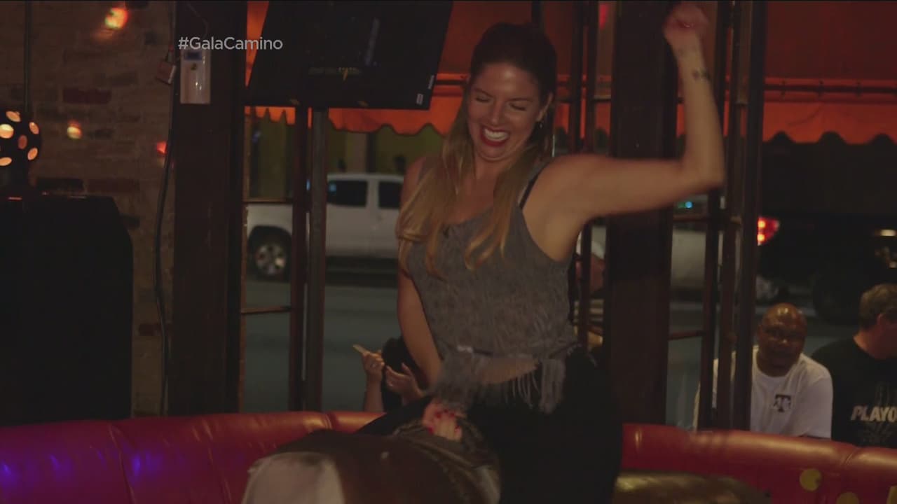 Fernanda demostró que las mujeres también se quieren divertir.