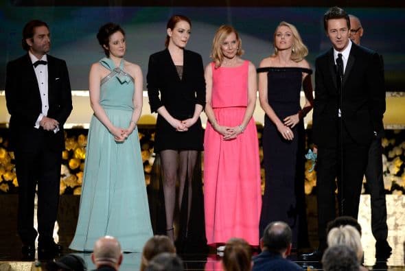El elenco de 'Birdman' fue el triunfador de la noche.