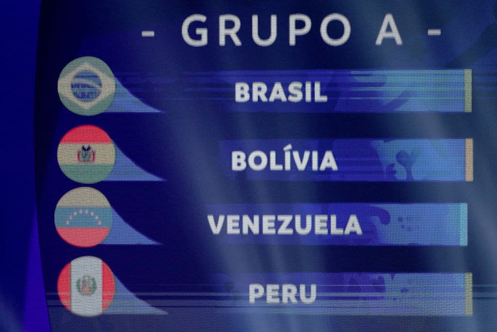 Así quedó conformado el Grupo A: Brasil, Bolivia, Venezuela y Perú.