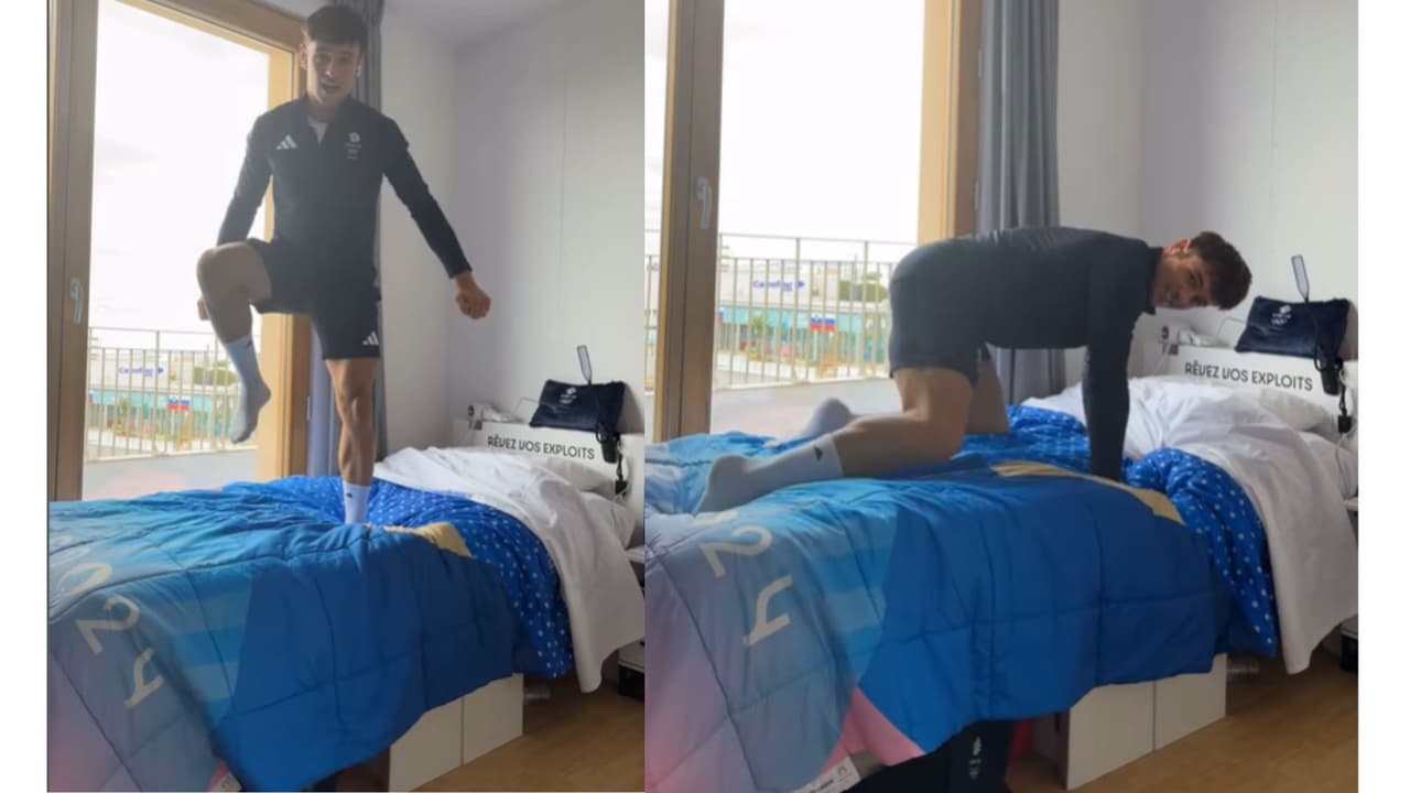 Así son las polémicas "camas antisexo" en las que dormirán (solos) los atletas de los Juegos Olímpicos de París