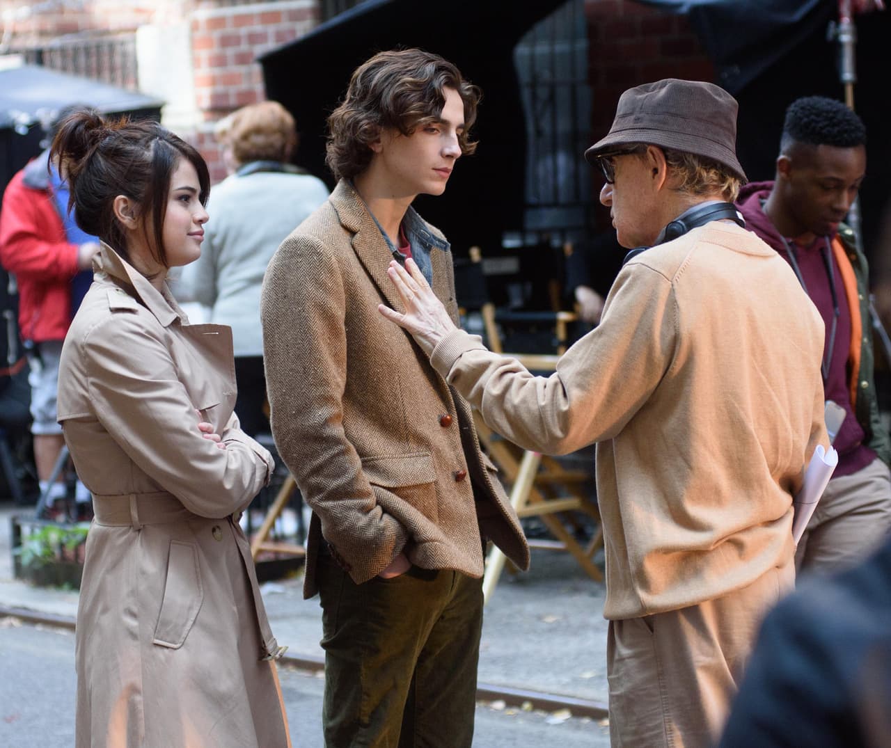 Timothée Chalamet también recibió la dirección de Woody Allen antes de filmar la escena.