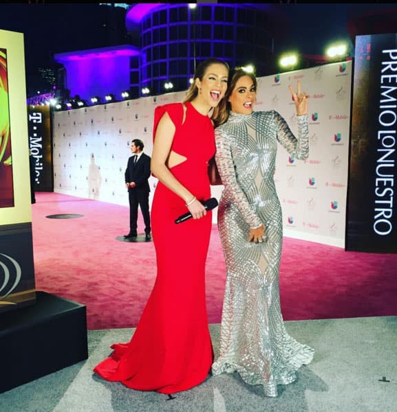 Y Dani con nuestra conductora especial, Galilea Montijo