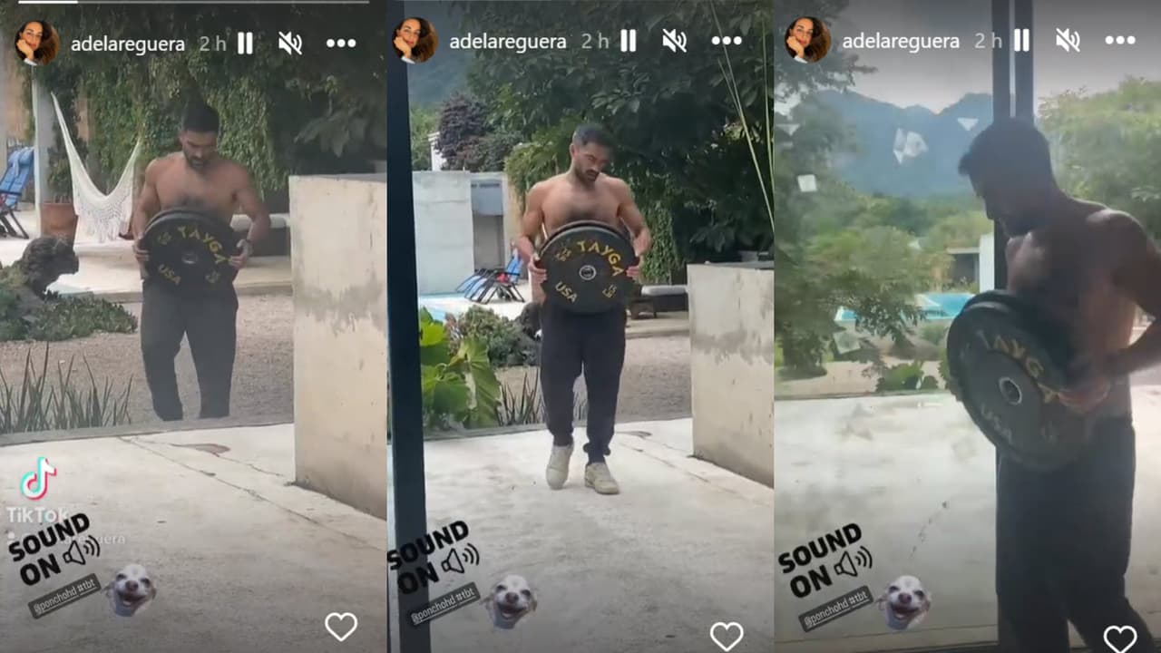 Estas son las imágenes que Ana de la Reguera publicó y en las que aparece Alfonso 'Poncho' Herrera.