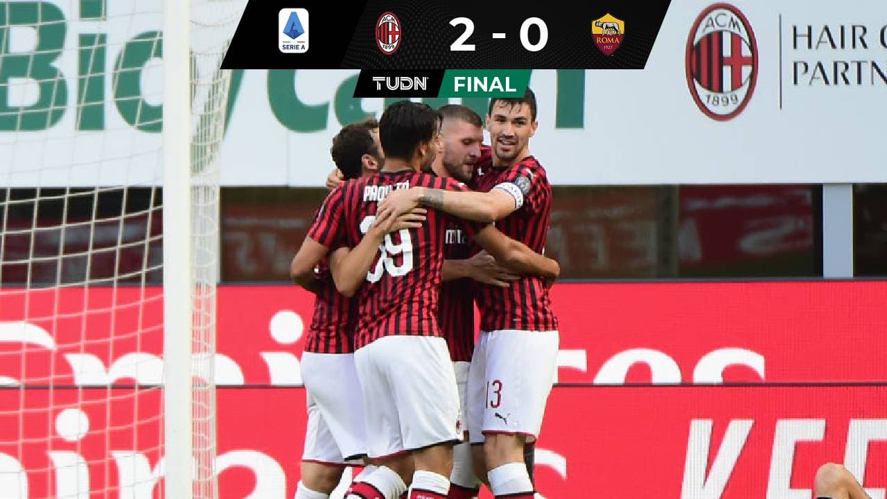 Milan venció a la Roma y se acercó a puestos europeos