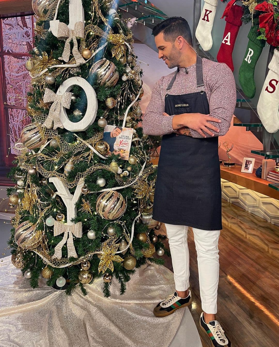 Las recetas de nuestro querido chef y mucho más, en este regalito que aparece en el árbol de Navidad.