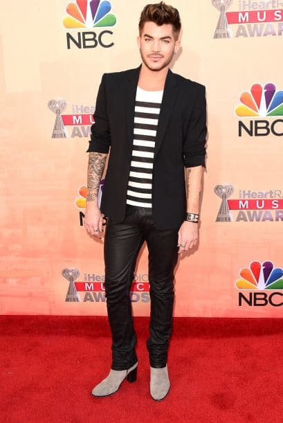 Adam Lambert también llegó a la fiesta.